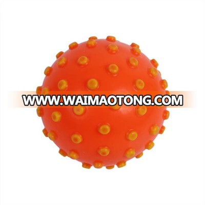 pvc inflatable two color massage ball with dots