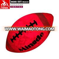 Luminous glow in the dark two high bright LED football ball lights rubber LED American football