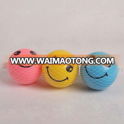 3 inches small smile face printing toy ball sets